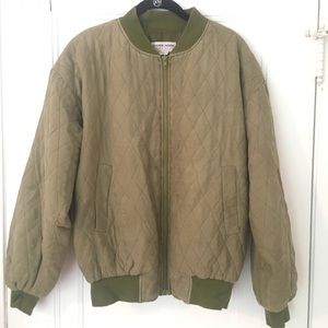 Carol Horn vintage silk bomber jacket.